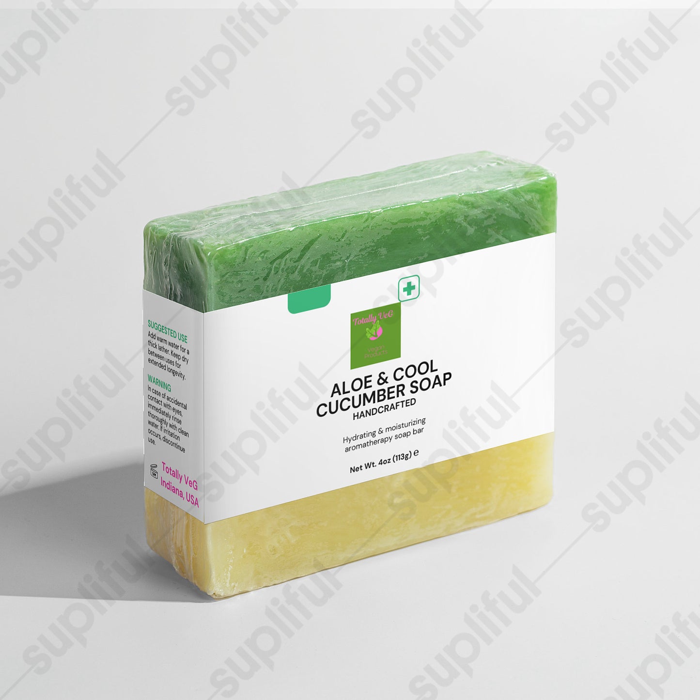 Aloe & Cool Cucumber Soap - TotallyVeG